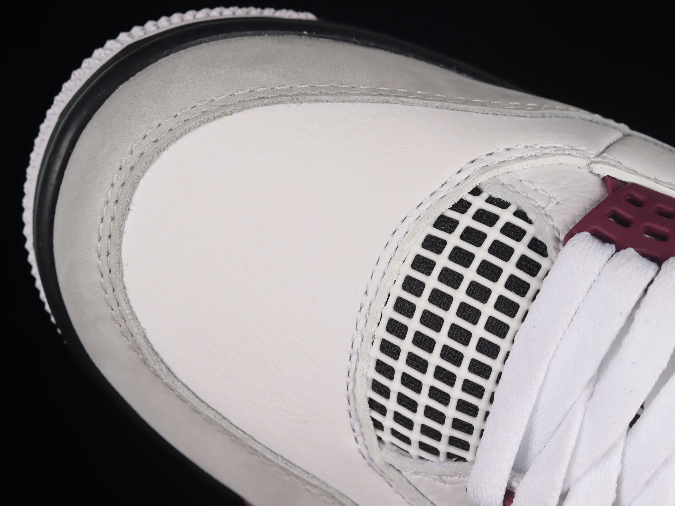All categories Air Jordan Jordan series basketball shoes Air Jordan 4 pure original version Air Jordan 4 Retro PSG AJ4 Joe 4 Paris full first layer white and purple Paris Saint-Germain famous CZ5624-100